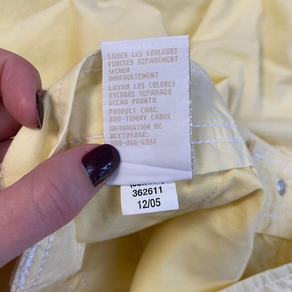 Tommy Hilfiger Y2K Low Rise Carpenter Ankle Pants Womens Size 4 Yellow - Picture 10 of 10